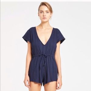 Zulu + Zephyr navy romper XS